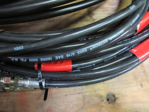 LOT TO INCLUDE: (3 ROLLS) PARKER PARFLEX NONCONDUCTIVE HOSING, (2) ROLLS SWAGELOK HOSING, (2) GOODYEAR FLAME RESISTANT HOSING, (2) EASTMAN HYTRON HOSING. LOADING & HANDLING FEE $15-4551